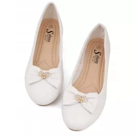   Обувки за причастие STYLOWY_SHOE Балерини COMMUNION SHOES WHITE размер 33 за момичета
