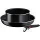 Комплект съдове за готвене - Комплект алуминиеви тенджери Tefal Ingenio Easy Cook & Clean, 3 бр.