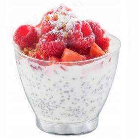   Съдове за еднократна употреба - Мини пластмасови десертни чаши 12х280мл