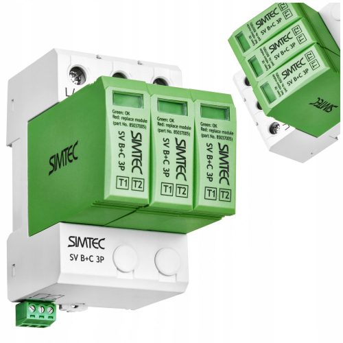 Simet 1000 V IP20 20000 A ограничител на пренапрежение