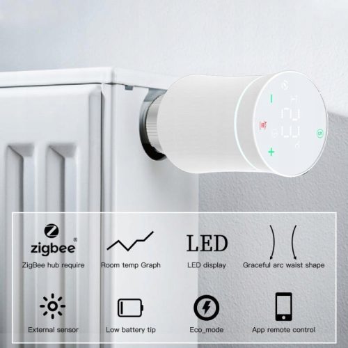 SMART WIFI ZIGBEE TUYA ТЕРМОСТАТИЧНА ГЛАВА 3.0