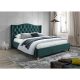  Тапицирано двойно легло Signal Bedroom 160x200 нюанса зелено