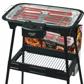    Adler AD66 черна 2400 W сгъваема електрическа контактна скара