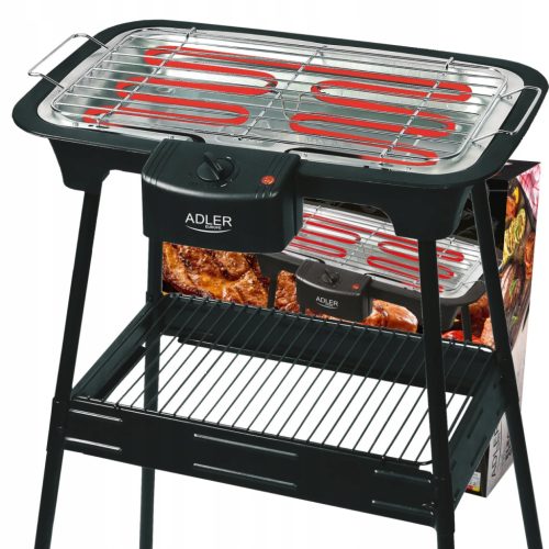  Adler AD66 черна 2400 W сгъваема електрическа контактна скара