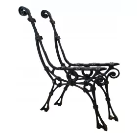   Градинска пейка - Пейка без облегалка, метал, 74 х 51 см