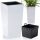  Prosperplast саксия 29,5 cm x 29,5 x 55 cm диаметър 29,5 cm пластмасови нюанси на сиво и сребристо