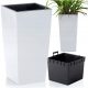  Prosperplast саксия 29,5 cm x 29,5 x 55 cm диаметър 29,5 cm пластмасови нюанси на сиво и сребристо