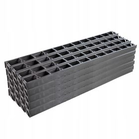   Кантове за градината - Пластмасов градински кант Edger 2400 см х 5,8 см черен