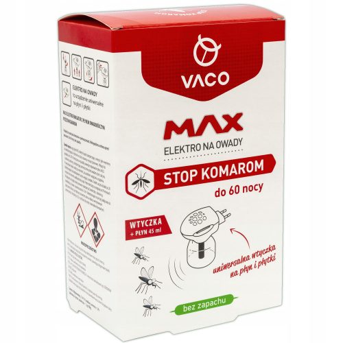  VACO Elektro MAX + репелент против комари (60 нощувки) - 45 мл