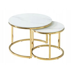    Signal Muse II кръгла холна маса 60 x 60 x 45 см бяла