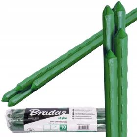   Подпора за растения - Стълб Bradas, стомана с покритие, 150 см x 1,1 мм, 10 бр.