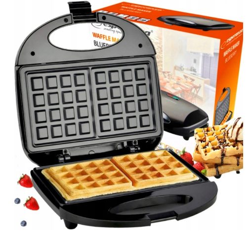  Esperanza електрически контактен грил WAFFLE MAKER D5 черен 750 W