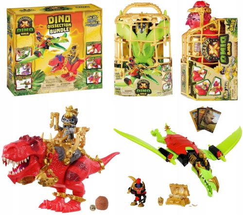  TREASURE X DINO GOLD DINOSAUR T-REX и PTERODACTYL