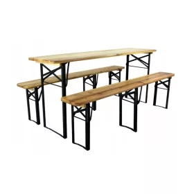   Градинска пейка - Комплект градински мебели GardenLine 180 см 3 бр