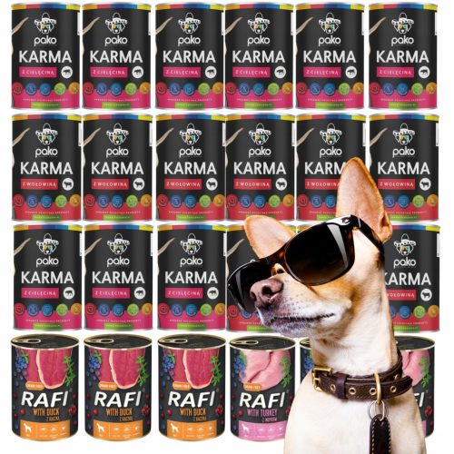  DOLINA NOTECI RAFI кучешка храна MIX Smaków 24x400