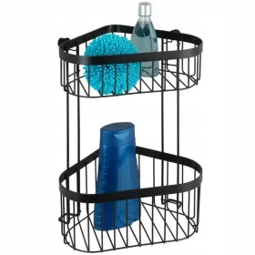    Ъглова етажерка за баня Wenko 33x23,5x18,5 см стоманено черно