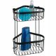  Ъглова етажерка за баня Wenko 33x23,5x18,5 см стоманено черно