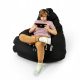  Черна чанта тип пуф Diablo Chairs
