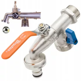    Сферичен кран, двоен градински кран