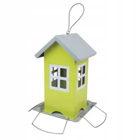    Floraland GR2028 метална хранилка 20,5 х 19,5 см зелена