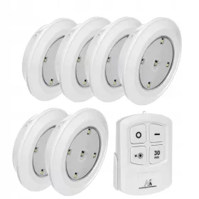    Вградено осветително тяло Maclean 0.5 W за стенен монтаж с вграден LED източник, 7.2 см бяло