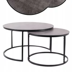    Маса Signal ATLANTA, кръгла, 80 x 80 x 45 см, нюанси на сивото