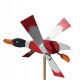  Градинска вятърна мелница Red Duck - ръчна изработка