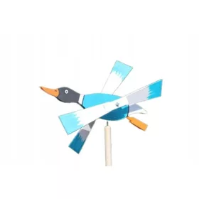    Градинска вятърна мелница Turquoise Duck - ръчна изработка