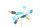  Градинска вятърна мелница Turquoise Duck - ръчна изработка
