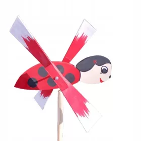    Градинска вятърна мелница Biedronka - ръчна изработка