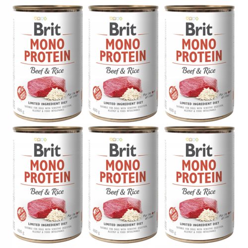  Brit Mono Protein мокра храна телешко с ориз 400гр