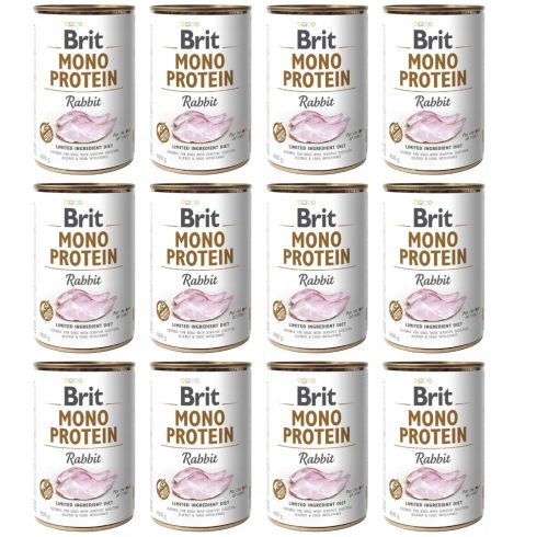  Мокра храна за кучета Brit Mono Protein заек 400гр