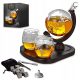 Забавен предмет - DELUXE Whisky Set GLOBUS CARAFE чаши подарък за 18-99 рожден ден