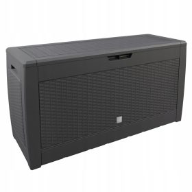   Градинска кутия за съхранение - Пластмасов градински сандък, 310 литра