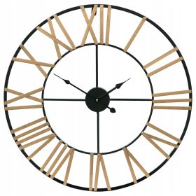   Часа - Стенен часовник Style Decor черен, златен, 60 см