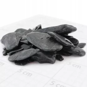   Чакъл и декоративен камък - ЧЕРНО ПЛОСКО КАМЪЧЕ 60/120 мм 25 кг