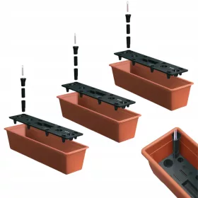    Балконска кутия 60 х 18 см, пластмаса
