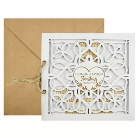    Картичка с подарък за първо причастие за момче