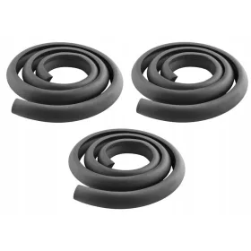    Черна дунапренова лента за защита на ръбове, 600 см