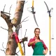  GARDEN PRECATUTORS ТЕЛЕСКОПИЧНА СТРЕЛА ТРИОН 2 В 1 ЗА КЛОНКИ, ХРАСТИ, КЛОНКИ