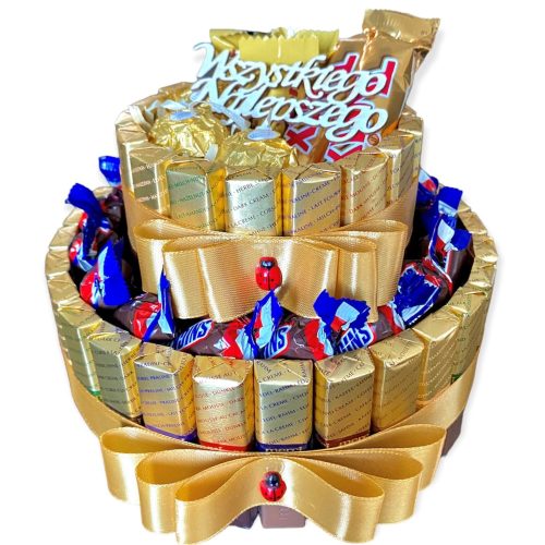 Забавен предмет - Подаръчна кошница за рожден ден Merci Cake