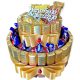 Забавен предмет - Подаръчна кошница за рожден ден Merci Cake