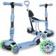 Тротинетка RicoKids Todi 765401 с три колела, синьо-сива