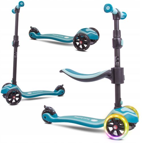  Тротинетка RicoKids Buggy 765301 с три колела, тюркоаз