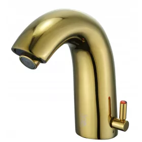   Royal Sanitary JS-SR025G златен стоящ кран за умивалник