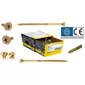   Дърводелски винтове със скрита глава 6х100 TORX 100 бр.