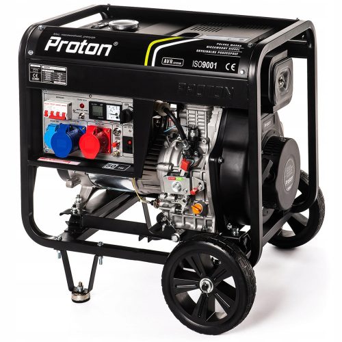 Преносим монофазен генератор Proton 6800 W, дизел
