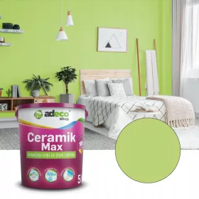   Керамична боя за стени и тавани Adeco Ceramik Max 5л бяла