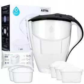    Dafi Astra + AquaFloow Maxi филтърна кана 3 л черна