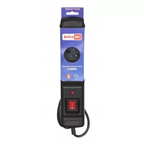    Activejet 3 x UTE 10 A предпазител от пренапрежение 1.5 м черен